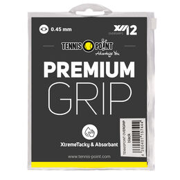Vrchní Omotávky Tennis-Point Premium Grip schwarz 12er